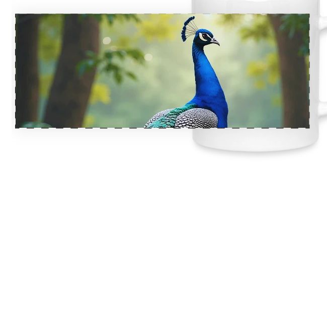 Majestic Peacock in Enchanted Forest