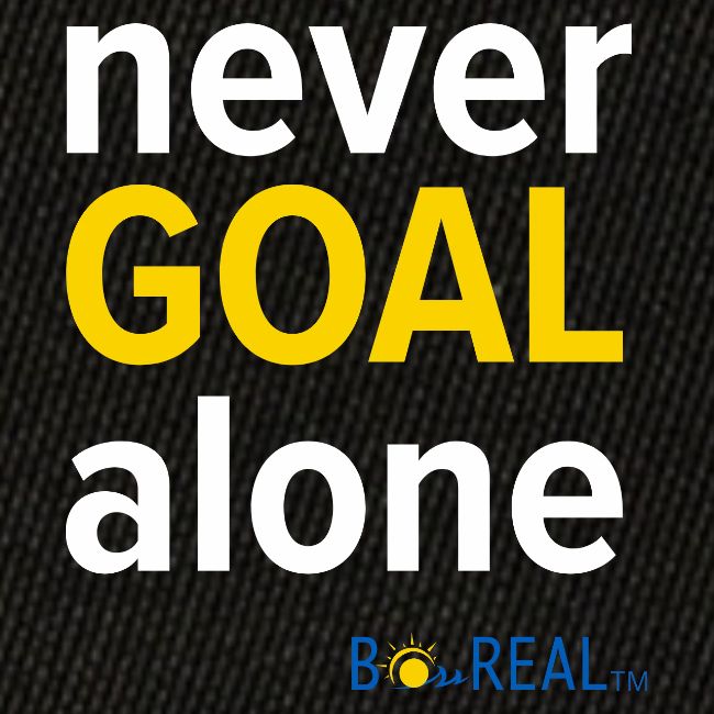 Never GOAL Alone - Black/Navy