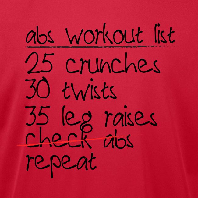 Abs Workout List