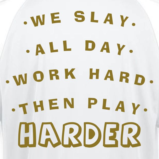 We Slay All Day Shiny Shirt Metallic Silver & Gold
