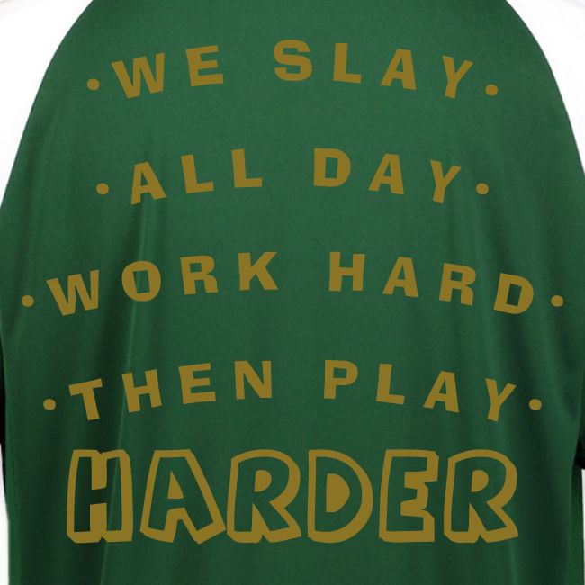 We Slay All Day Shiny Shirt Metallic Silver & Gold