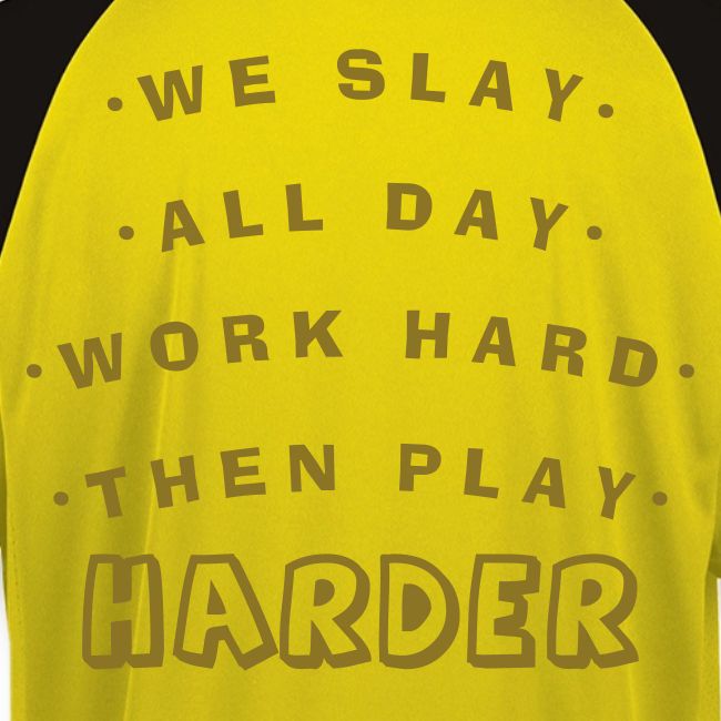 We Slay All Day Shiny Shirt Metallic Silver & Gold