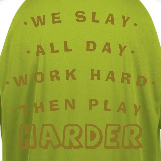 We Slay All Day Shiny Shirt Metallic Silver & Gold