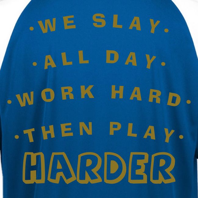 We Slay All Day Shiny Shirt Metallic Silver & Gold