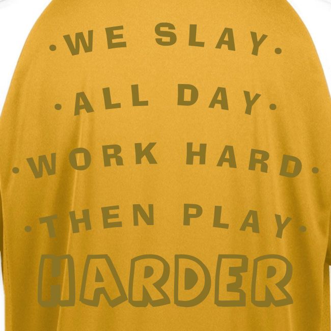 We Slay All Day Shiny Shirt Metallic Silver & Gold
