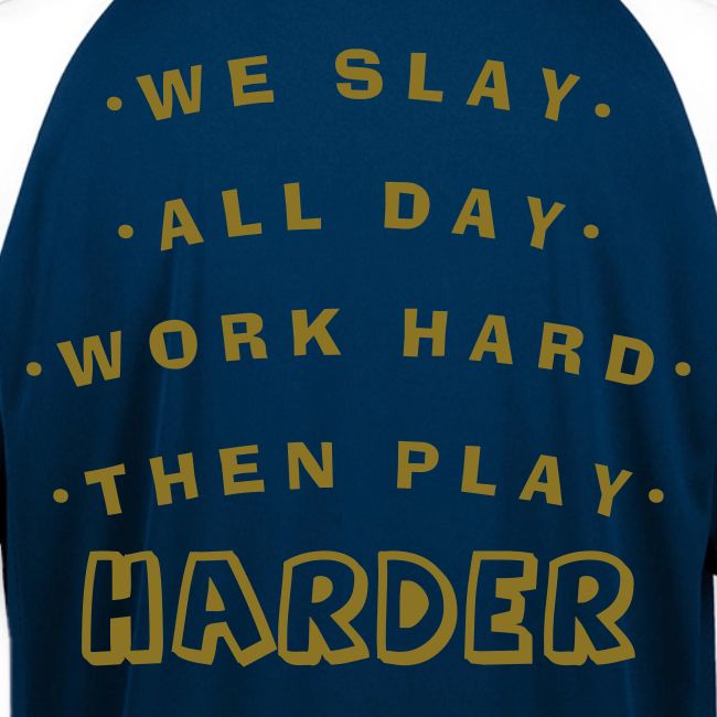 We Slay All Day Shiny Shirt Metallic Silver & Gold