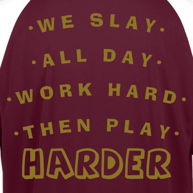 We Slay All Day Shiny Shirt Metallic Silver & Gold