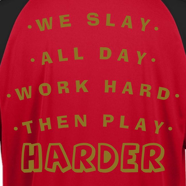 We Slay All Day Shiny Shirt Metallic Silver & Gold