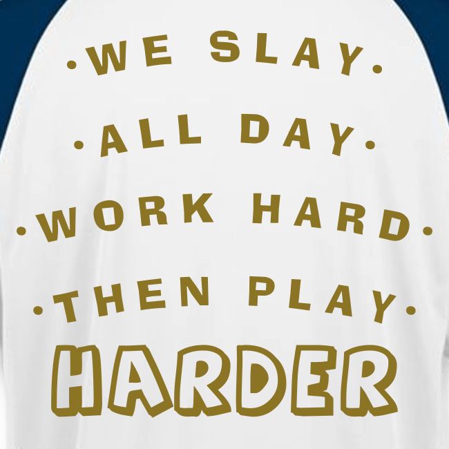 We Slay All Day Shiny Shirt Metallic Silver & Gold