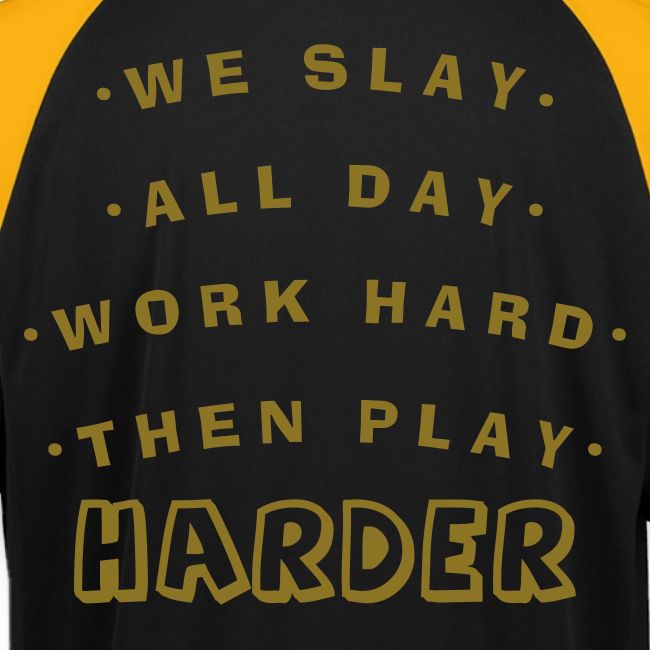 We Slay All Day Shiny Shirt Metallic Silver & Gold