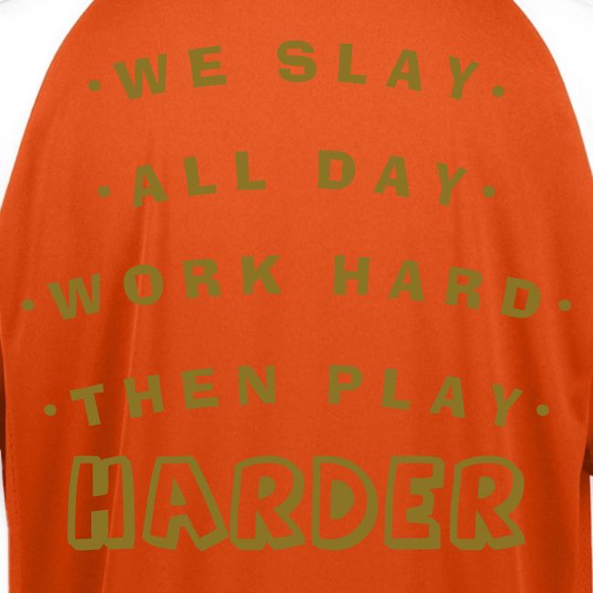 We Slay All Day Shiny Shirt Metallic Silver & Gold