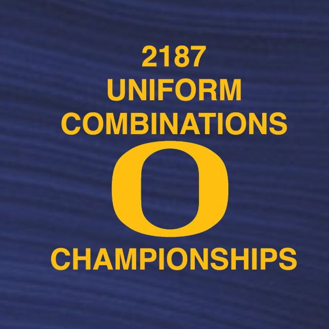 2187 UNIFORM COMBINATIONS O CHAMPIONSHIPS