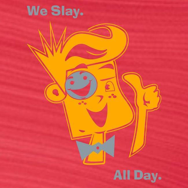 We Slay All Day Shiny Shirt Metallic Silver & Gold