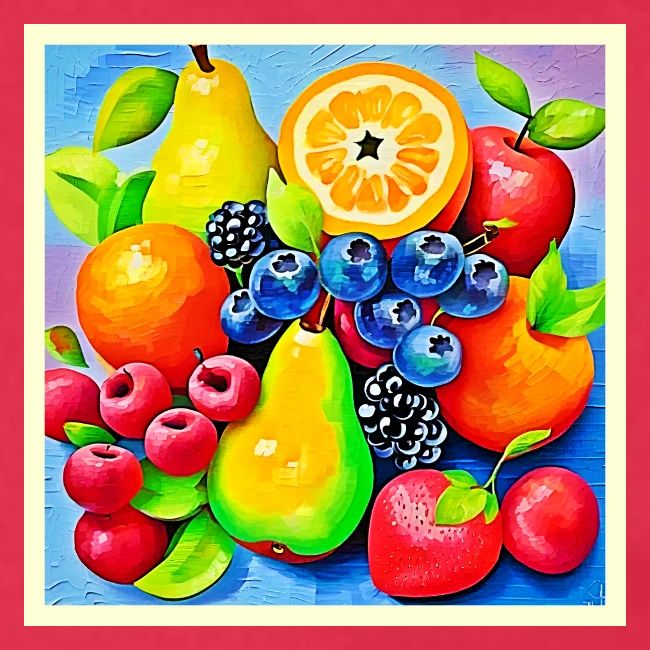 Vibrant Fruit Still Life