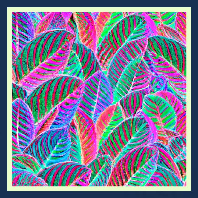 Vivid Leaf Pattern Design