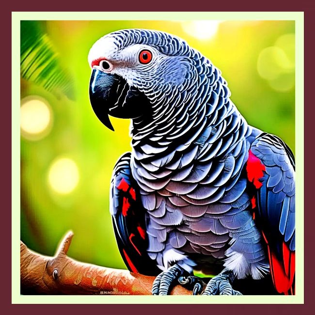 Talking African Grey Parrot