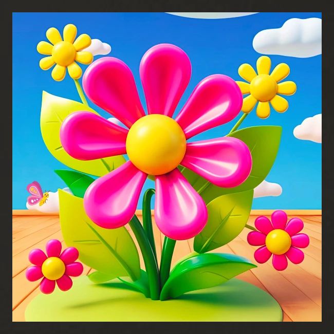 Pink Floral Peace | Sky & Nature Design