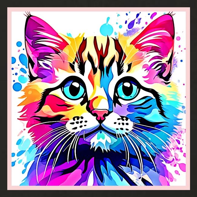 Vivid Kitty Vibes Design