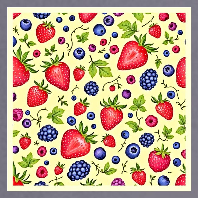 Mixed Berry Seamless Pattern