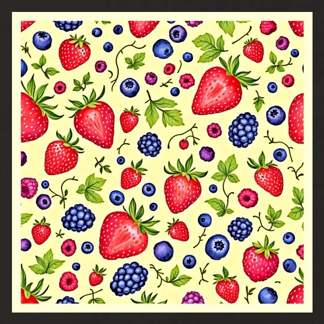 Mixed Berry Seamless Pattern