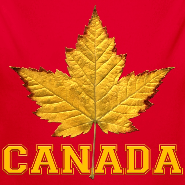 Canada Souvenir Yellow Maple Leaf Canada Shirts