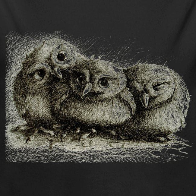 Three Cute Owls