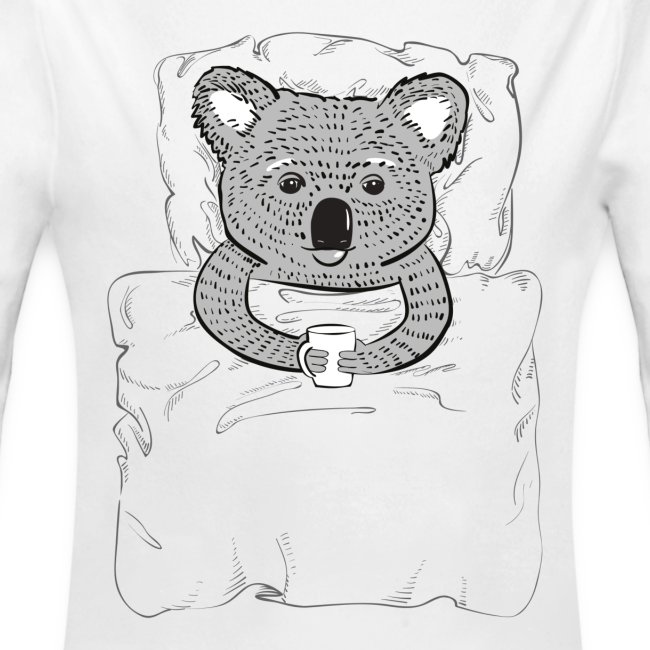 Print With Koala Lying In A Bed