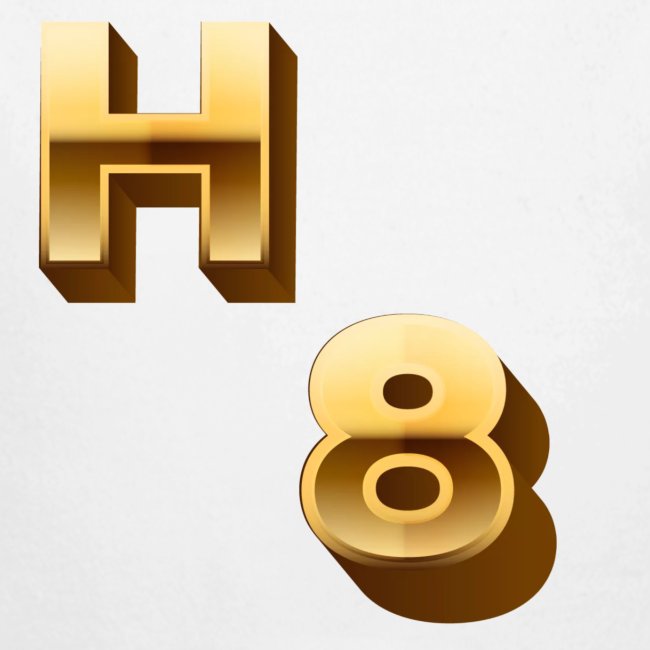 H 8 "Letter & Number" logo design