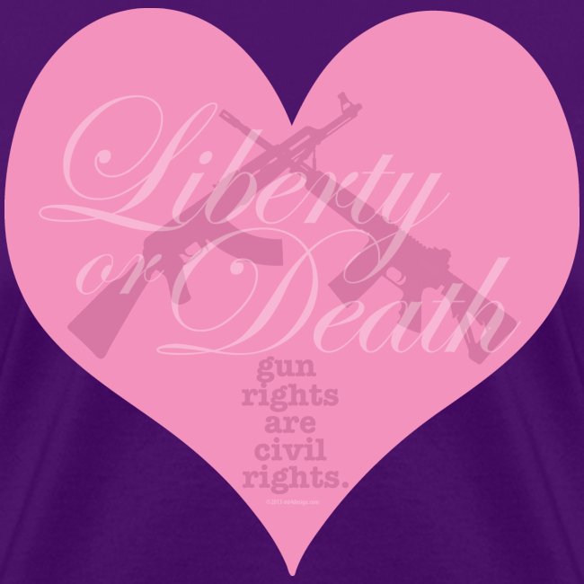 Liberty or Death Pink Hear png