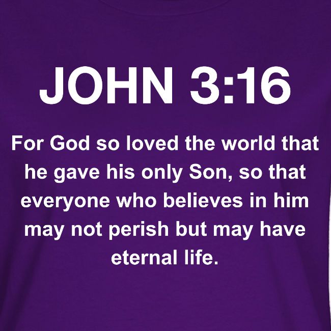 John 3:16 Christian Apparel – White