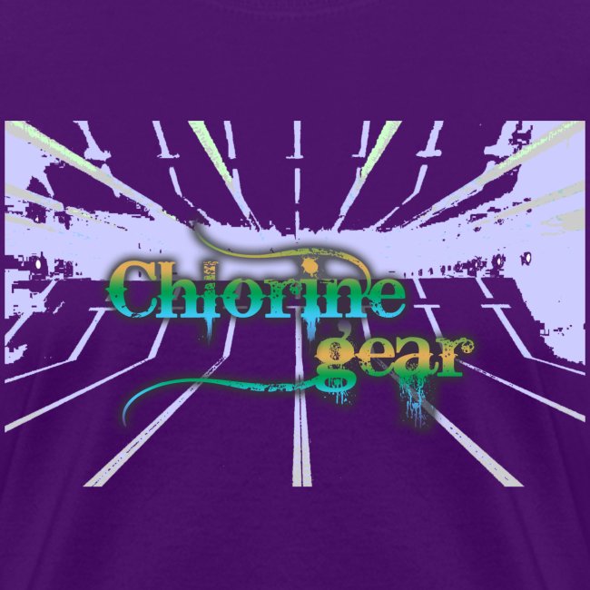 Chlorine Gear Text w pool background