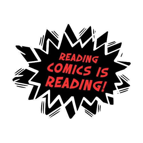 Reading Comics is Reading Emphatic - Women's T-Shirt