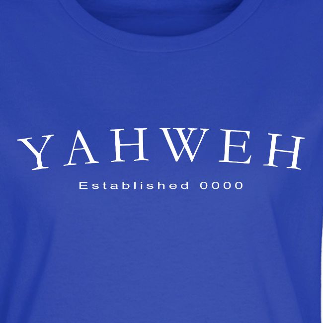 Yahweh Established 0000 in white