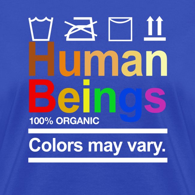 Human Being Colors May Vary
