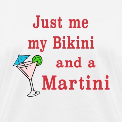 Bikini Martini Beachwear Swimsuit Cosmopolitan. - Women's T-Shirt