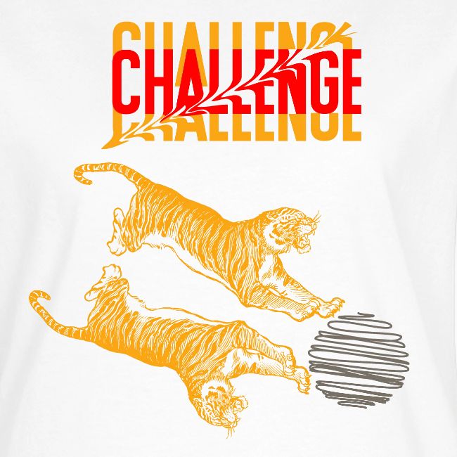 Double tiger fashion, jungle feline animals.