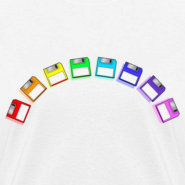 floppy disk rainbow