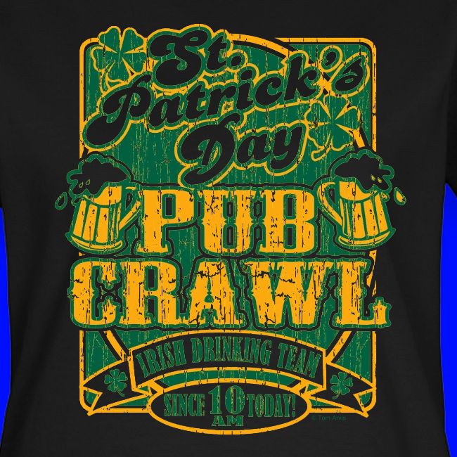 St. Patrick's Day Pub Crawl Tee by Tom Arvis