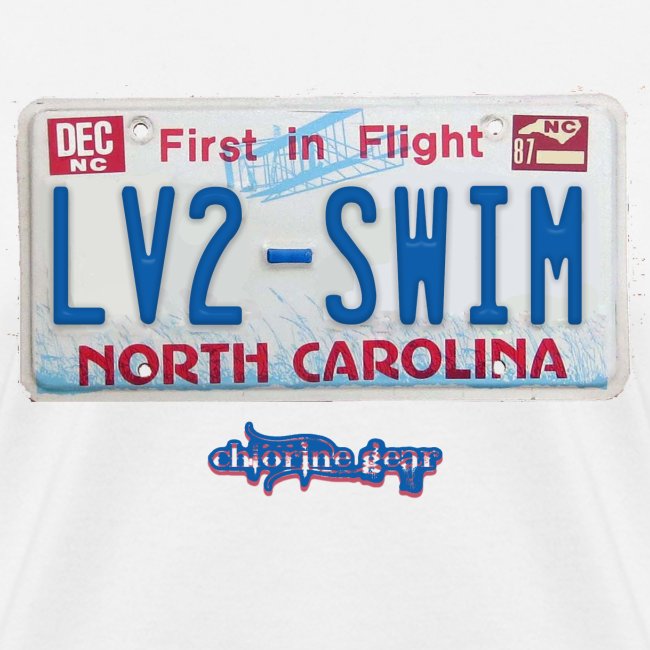 NC license plate LV2SWIM