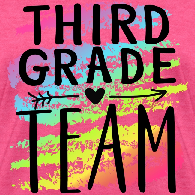 Third Grade Team Crayon Splash Teacher T-Shirts