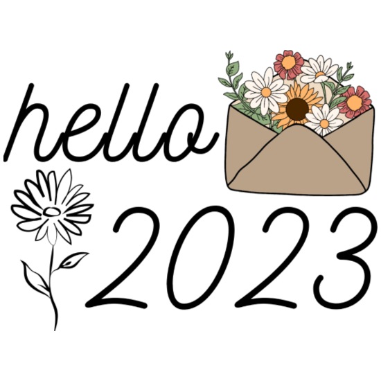 hello 2023 sunflower welcome 2023 new year Women's T-Shirt