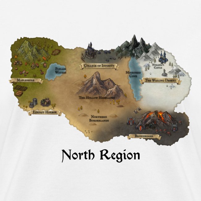 Carte de la région Nord
