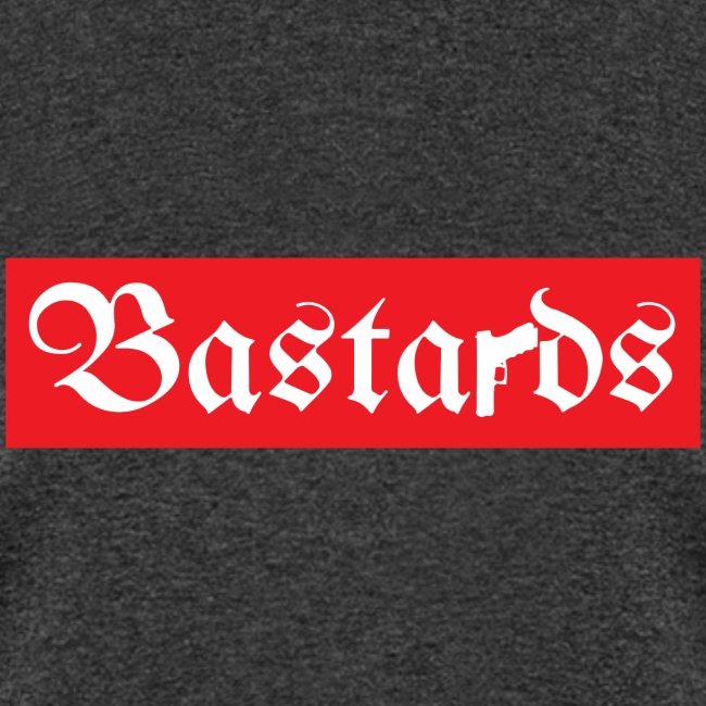 Bastards Gothic Letters Gun (Red Box Logo)