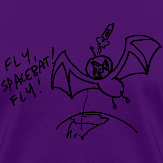 Fly Space Bat Fly Ladie's Tee (Light)