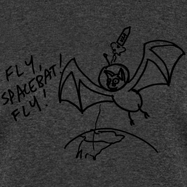 Fly Space Bat Fly Ladie's Tee (Light)