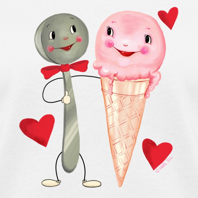 Anthropomorphic Spoon and Ice Cream