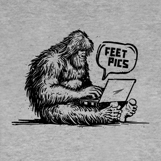 Big Foot Loves Big Feet - Black Ink