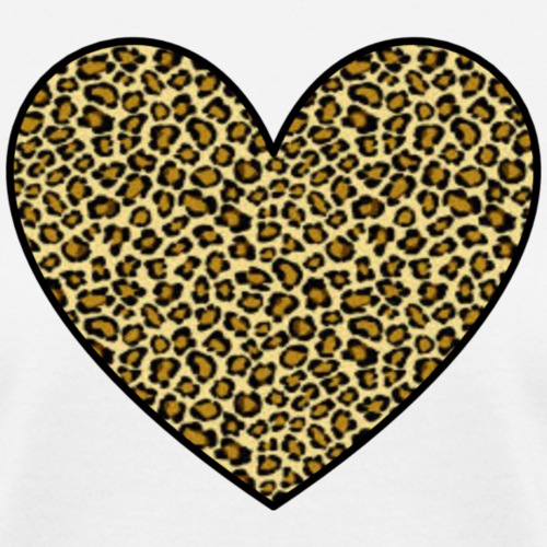 leopard heart png - Women's T-Shirt