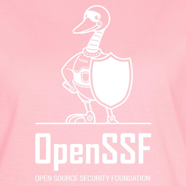 OpenSSF tall white logo