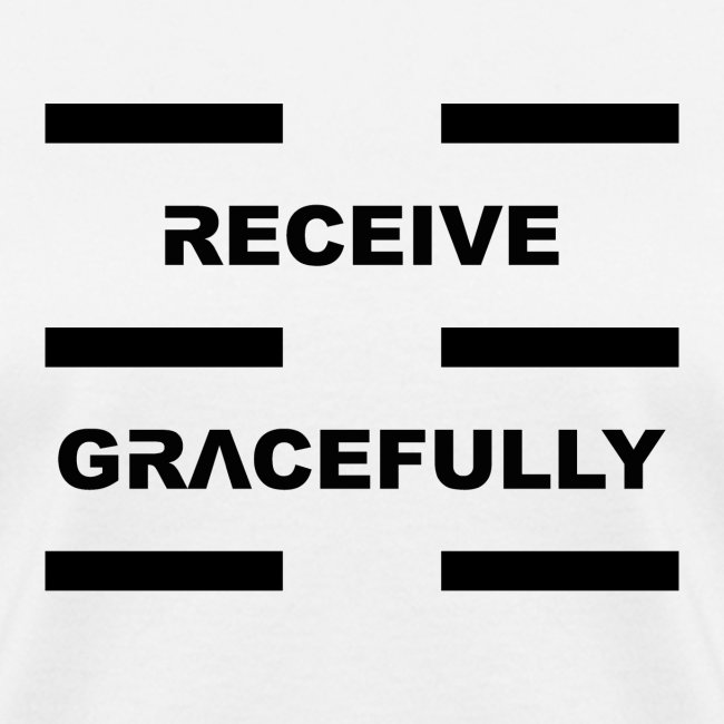Receive Gracefully Black Letters